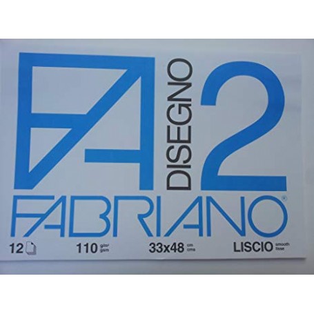 BLOCCO FABRIANO F2 12 FF. 33X48 LISCIO 