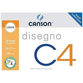 BLOCCO CANSON C4 20 FF. 24X33 RIQUAD. 