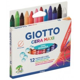 PASTELLI GIOTTO CERA MAXI CONF.12 PZ 