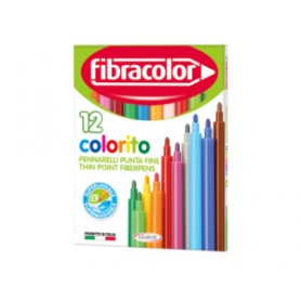 PENNARELLI FIBRA COLORITO P.FINE CONF.12 