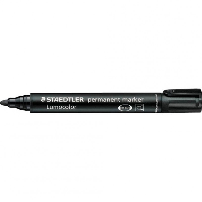 Rayher - Pennarello per Tessuti con Glitter, Punta Tonda, 1-2 mm Nero