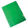 CARTELLINA CON ELASTICO 25X35 VERDE 