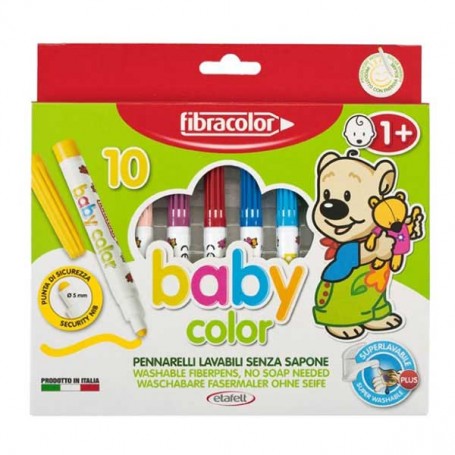 PENNARELLI FIBRA BABY COLOR CONF.10 PZ 