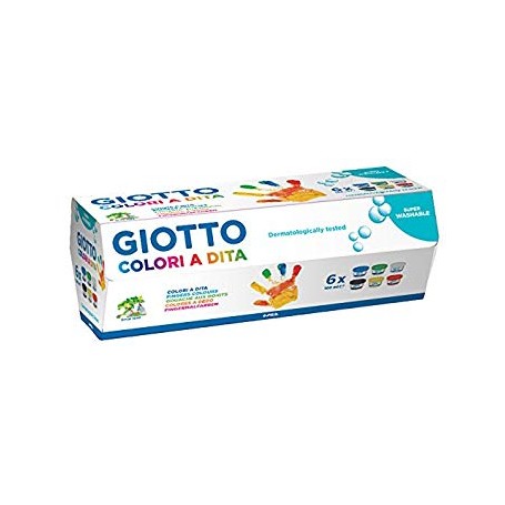 TEMPERA GIOTTO COLORI A DITA CONF.6 PZ 