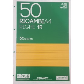 RICAMBI A4 1 RIGO BIANCHI 60 GR BLASETTI