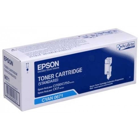 TONER ORIGINALE EPSON C13S050671 CIANO 