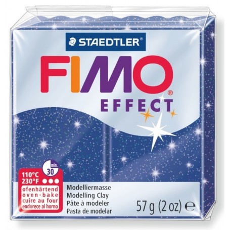 FIMO EFFECT COLORE BLU GLITTER 302 